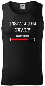 Pánske tielko Inštalujem svaly, čakajte prosím