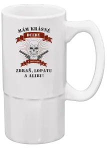 Polliter Mám krásné dcéry, a tiež zbraň, lopatu a alibi - lebka