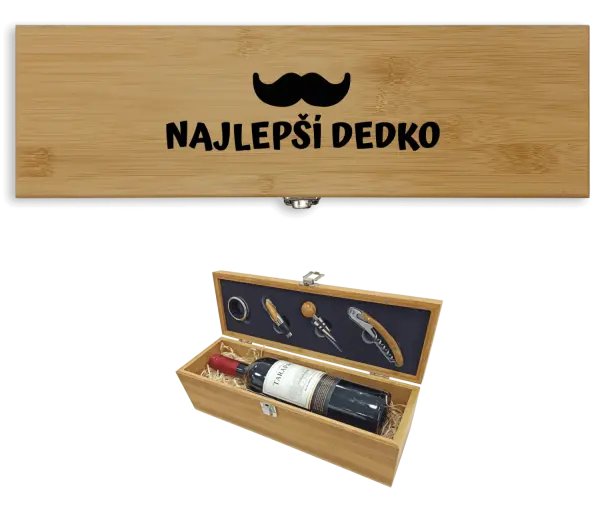 Darčeková sada na víno Najlepší dedko