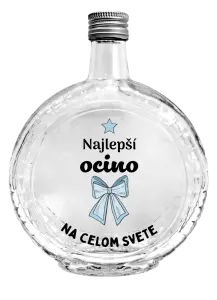 Fľaša, sklenená guľatá Najlepší ocino na celom svete