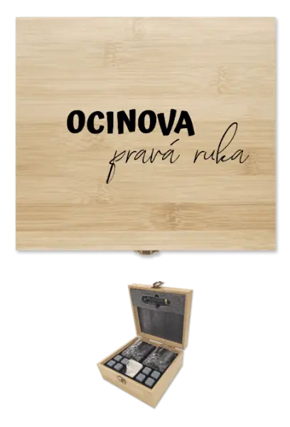 Whisky sada v krabici Ocinova pravá ruka