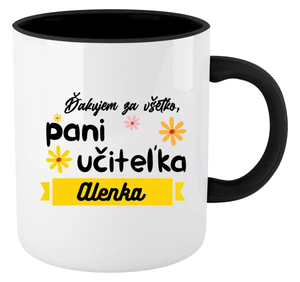 Hrnček  Děkuji za vše paní učitelko