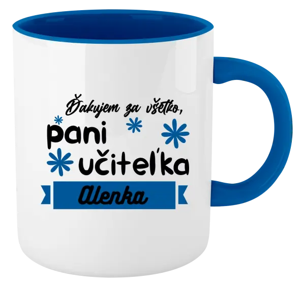 Hrnček  Děkuji za vše paní učitelko