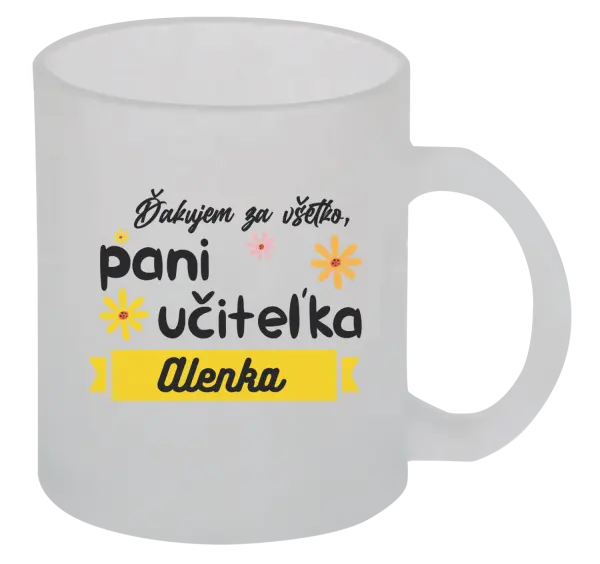 Hrnček Děkuji za vše paní učitelko