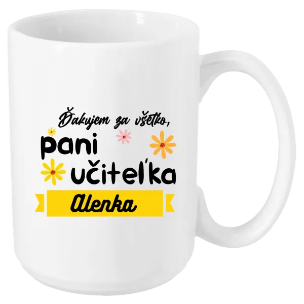 Hrnček Děkuji za vše paní učitelko