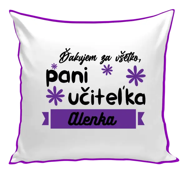 Vankúš Děkuji za vše paní učitelko