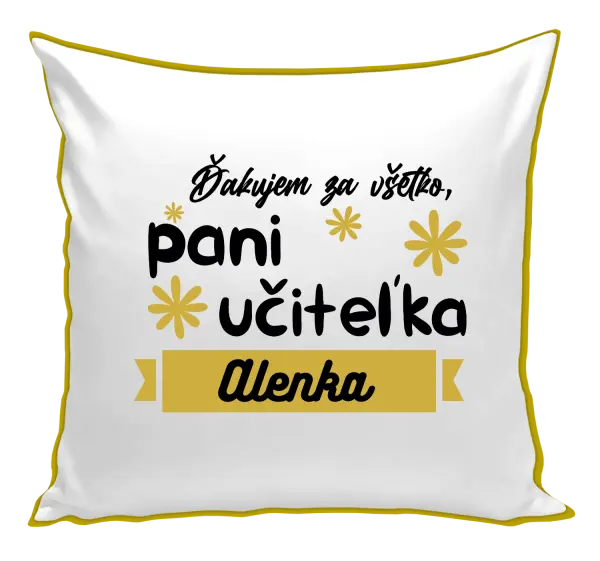 Vankúš Děkuji za vše paní učitelko