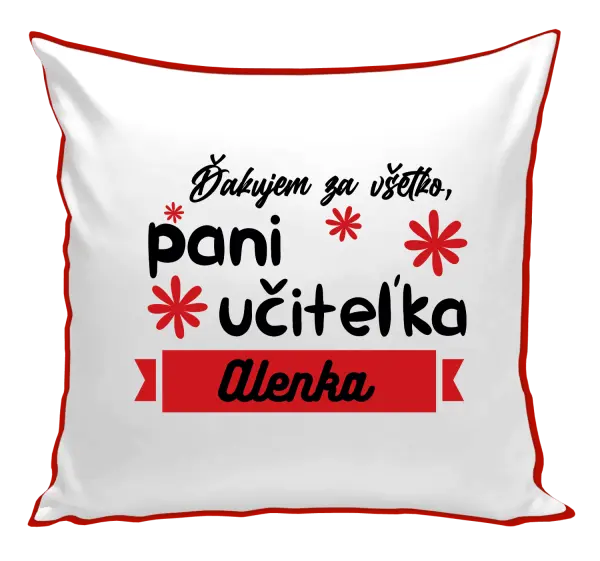 Vankúš Děkuji za vše paní učitelko
