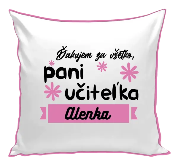 Vankúš Děkuji za vše paní učitelko
