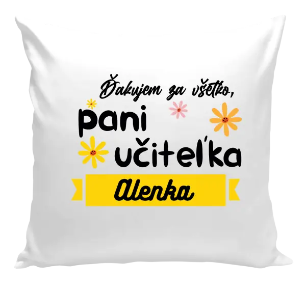 Vankúš Děkuji za vše paní učitelko