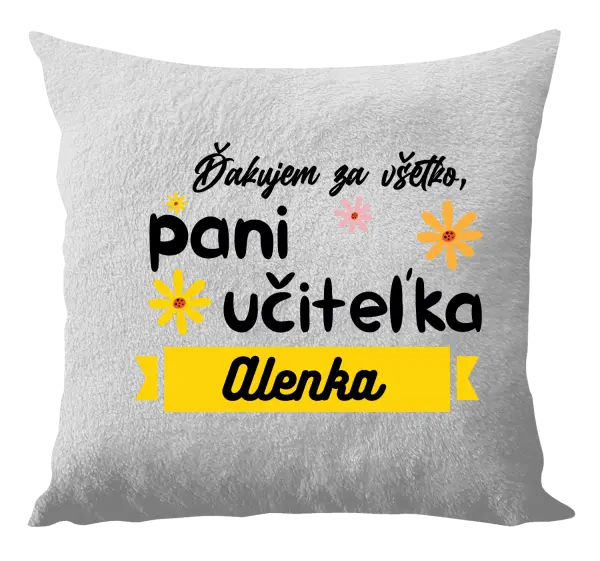 Vankúš Děkuji za vše paní učitelko