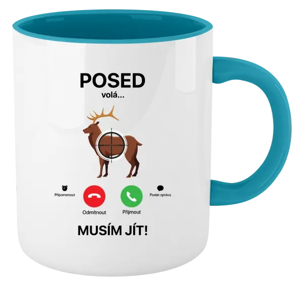 Hrnek Posed volá... musím jít!