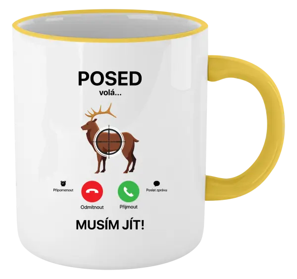 Hrnek Posed volá... musím jít!