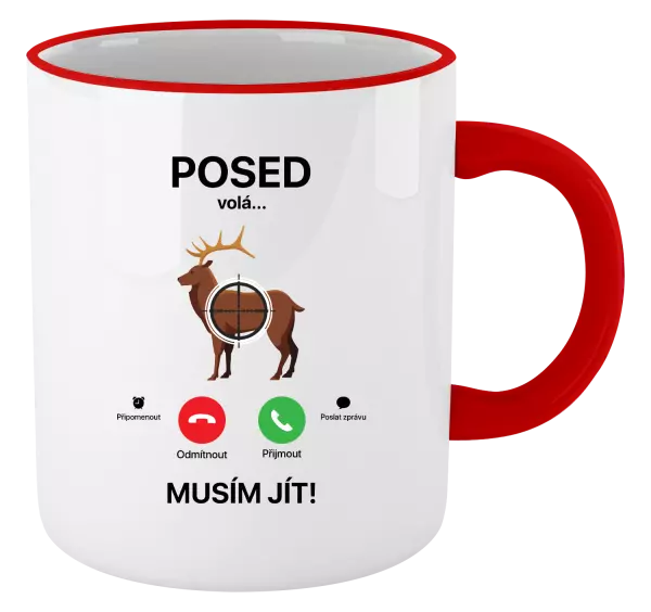 Hrnek Posed volá... musím jít!