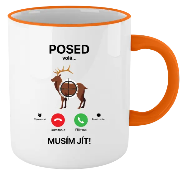 Hrnek Posed volá... musím jít!