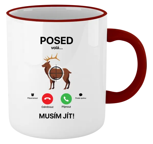 Hrnek Posed volá... musím jít!