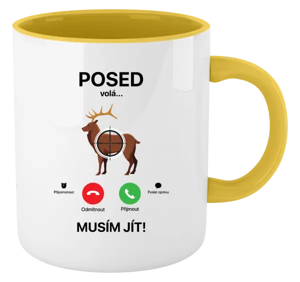 Hrnek Posed volá... musím jít!