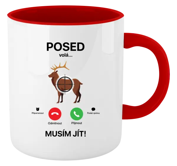 Hrnek Posed volá... musím jít!