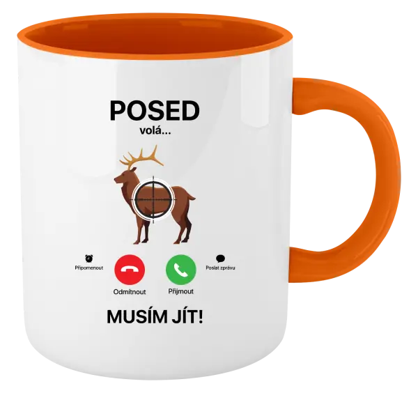 Hrnek Posed volá... musím jít!