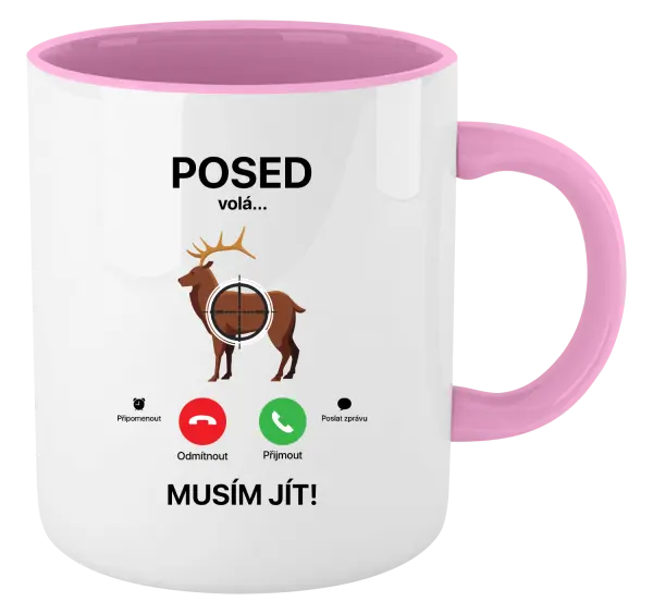 Hrnek Posed volá... musím jít!