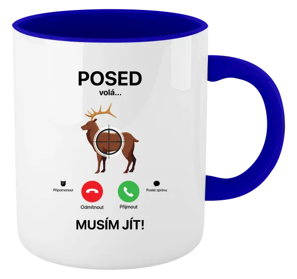 Hrnek Posed volá... musím jít!