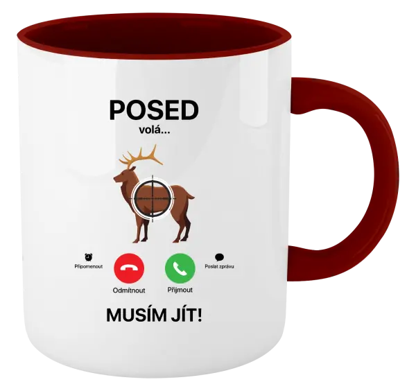 Hrnek Posed volá... musím jít!