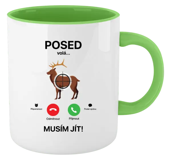 Hrnek Posed volá... musím jít!