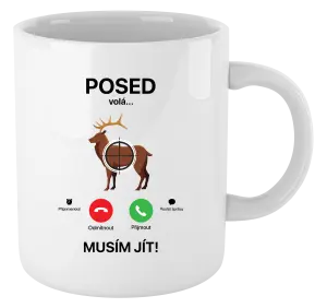 Hrnek Posed volá... musím jít!