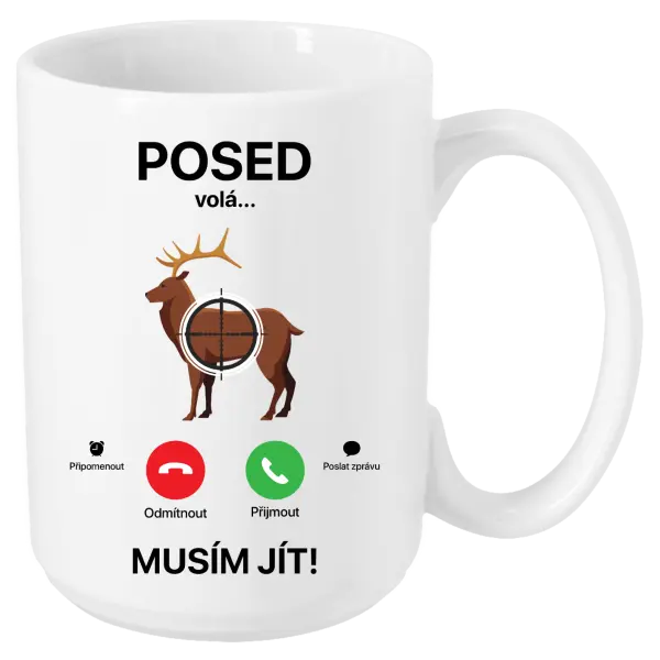 Hrnek Posed volá... musím jít!