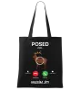 Látková taška Posed volá... musím jít!