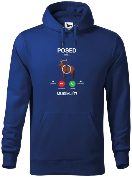 Pánská mikina Posed volá... musím jít!