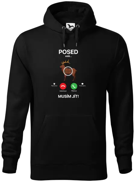 Pánská mikina Posed volá... musím jít!