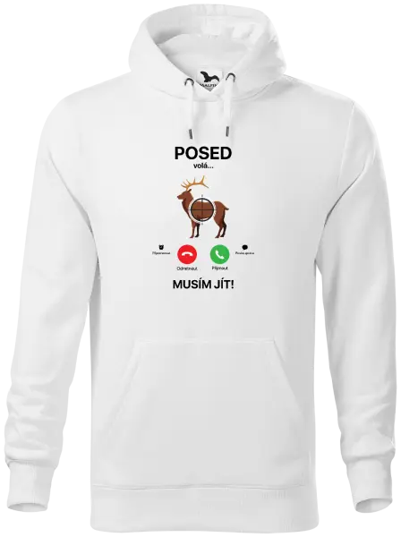 Pánská mikina Posed volá... musím jít!