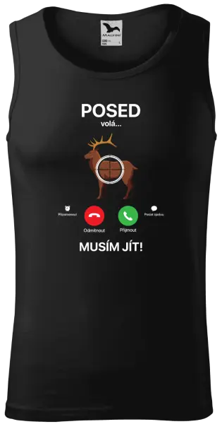 Pánské tílko Posed volá... musím jít!
