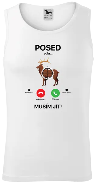 Pánské tílko Posed volá... musím jít!