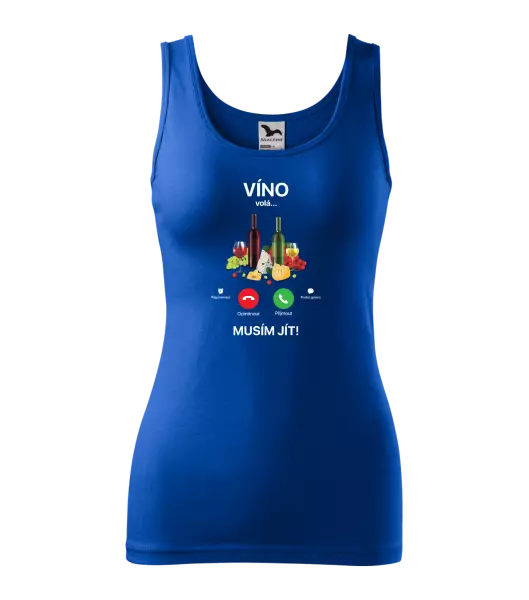 Dámské tílko Víno volá... musím jít!