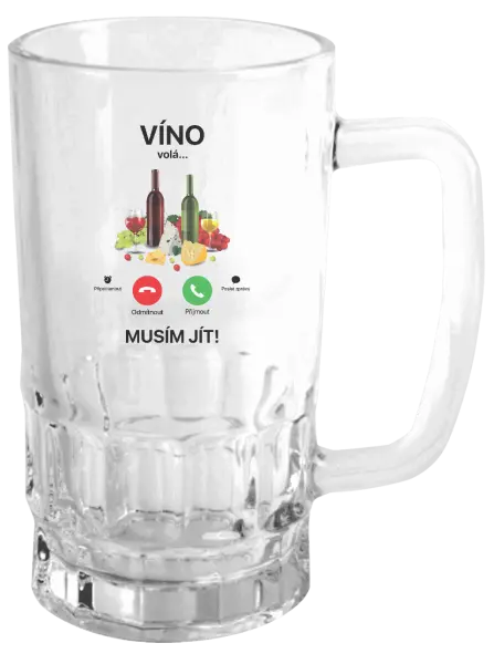 Půllitr Víno volá... musím jít!