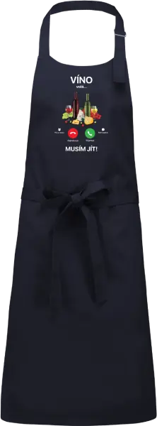 Zástěra Víno volá... musím jít!