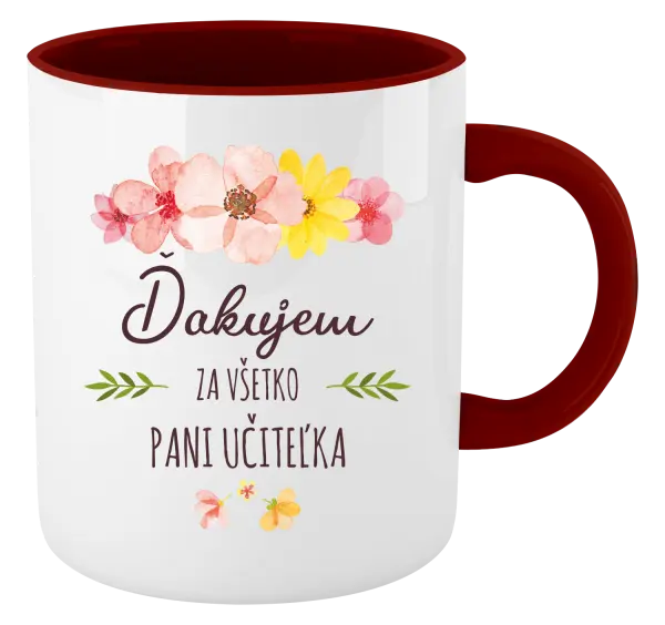 Hrnček  Ďakujem za všetko, pani učiteľka