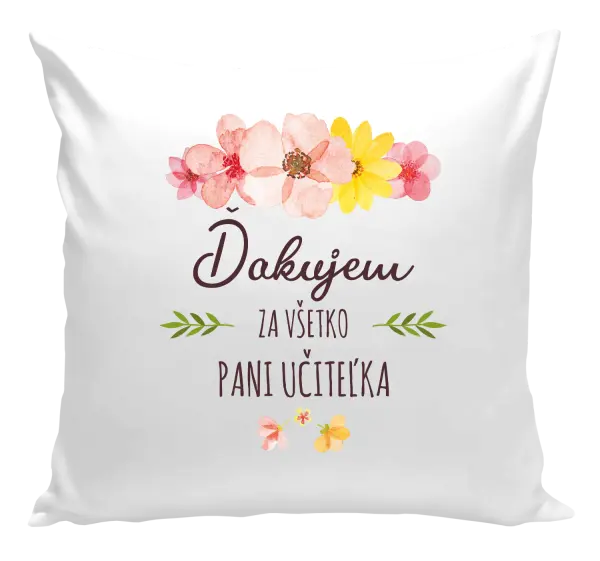 Vankúš Ďakujem za všetko, pani učiteľka