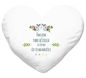 Vankúš Ďakujem pani učiteľka za všetko čo ste ma naučili