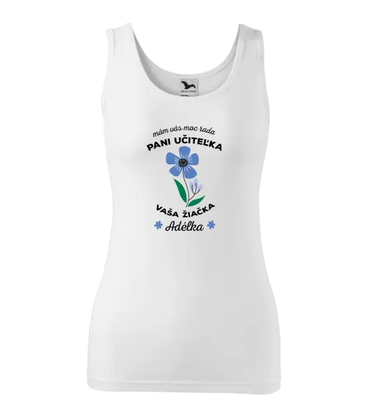 Dámske tielko Mám vás moc rada pani učiteľka 