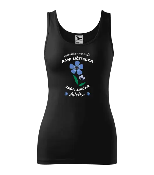 Dámske tielko Mám vás moc rada pani učiteľka 