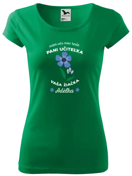 Dámske tričko Mám vás moc rada pani učiteľka 