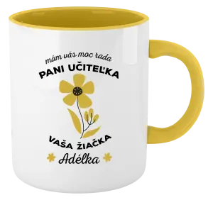 Hrnček  Mám vás moc rada pani učiteľka 