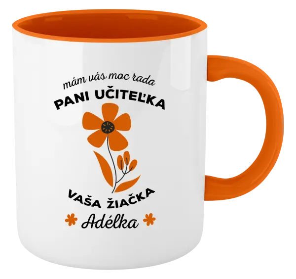 Hrnček  Mám vás moc rada pani učiteľka 