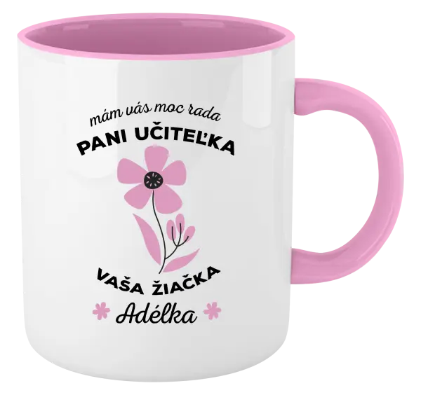 Hrnček  Mám vás moc rada pani učiteľka 