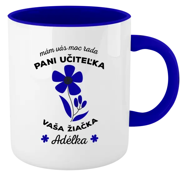 Hrnček  Mám vás moc rada pani učiteľka 