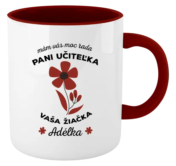 Hrnček  Mám vás moc rada pani učiteľka 