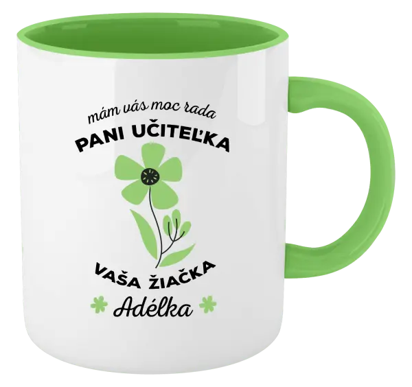 Hrnček  Mám vás moc rada pani učiteľka 